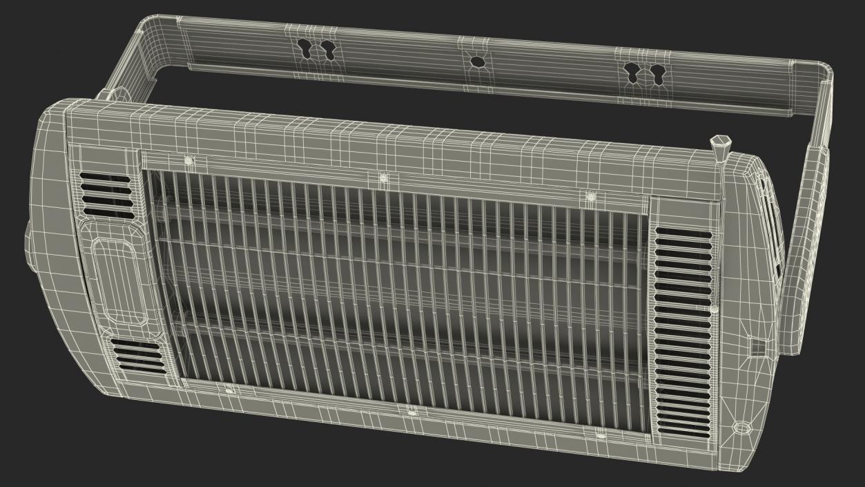 Wall Mount Quartz Tube Heater 3D model