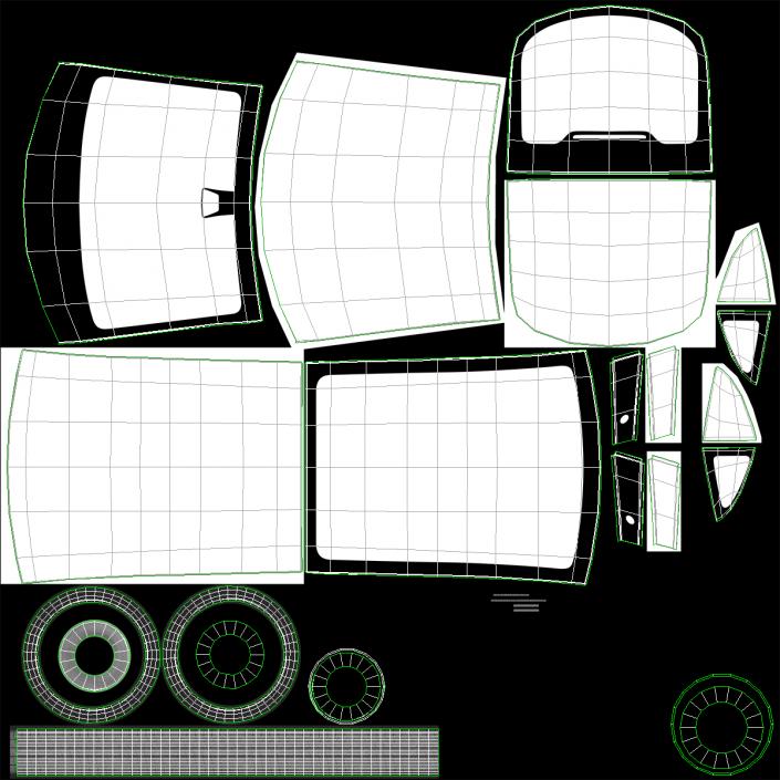 Tesla Model Y Simple Interior 3D model