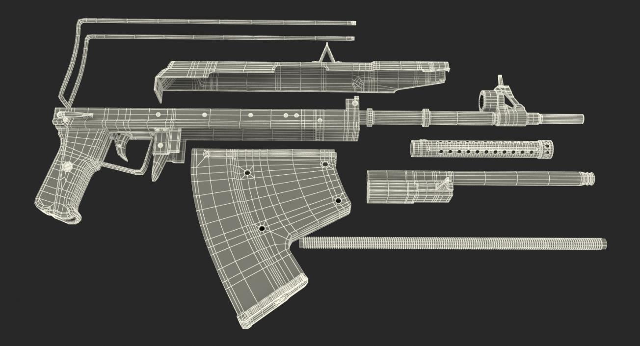 3D model Underwater Rifle APS