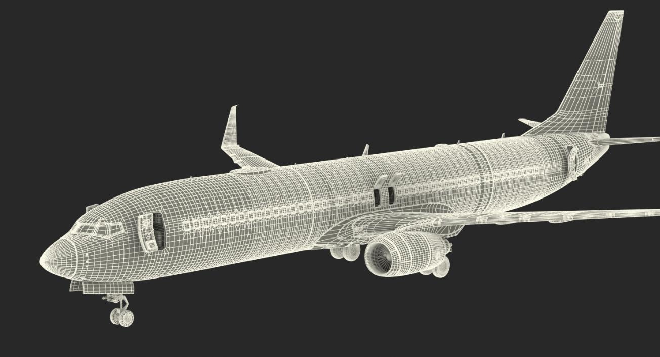 Boeing 737-900 with Interior and Cockpit Southwest Airlines 3D model