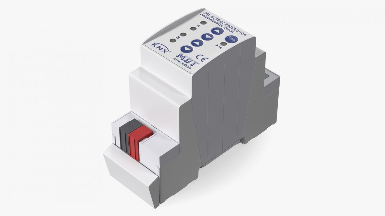 KNX Blind Actuator Two Gang 3D