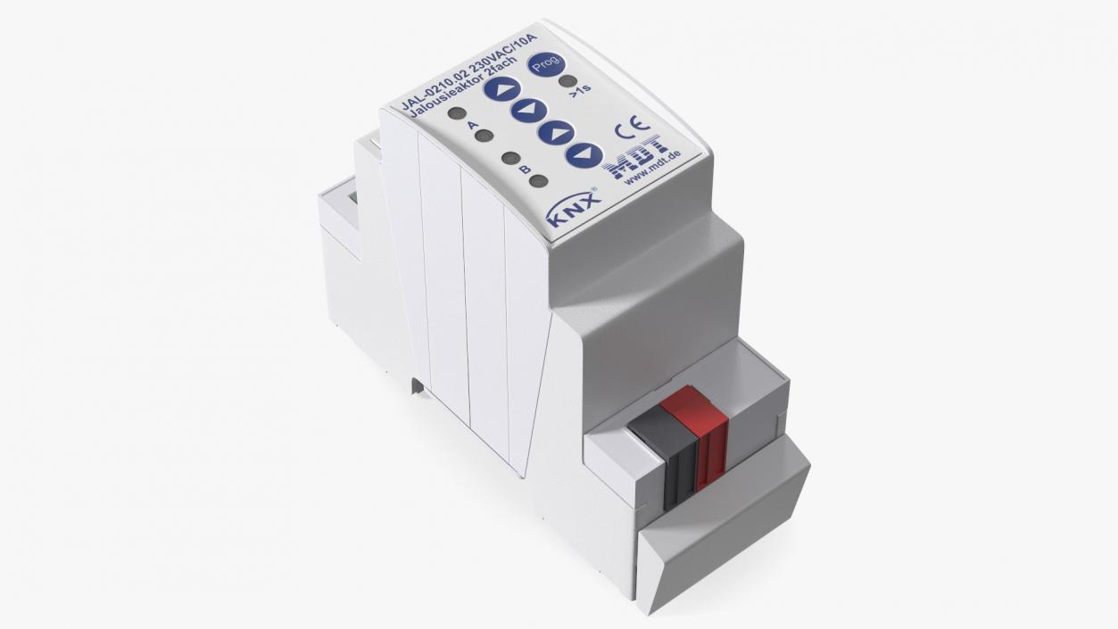 KNX Blind Actuator Two Gang 3D