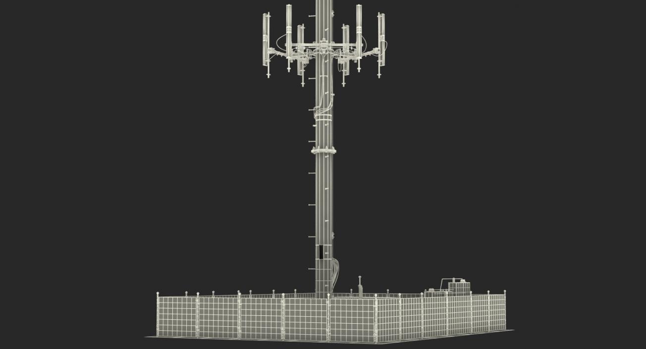 Cellular Tower Site 3D model