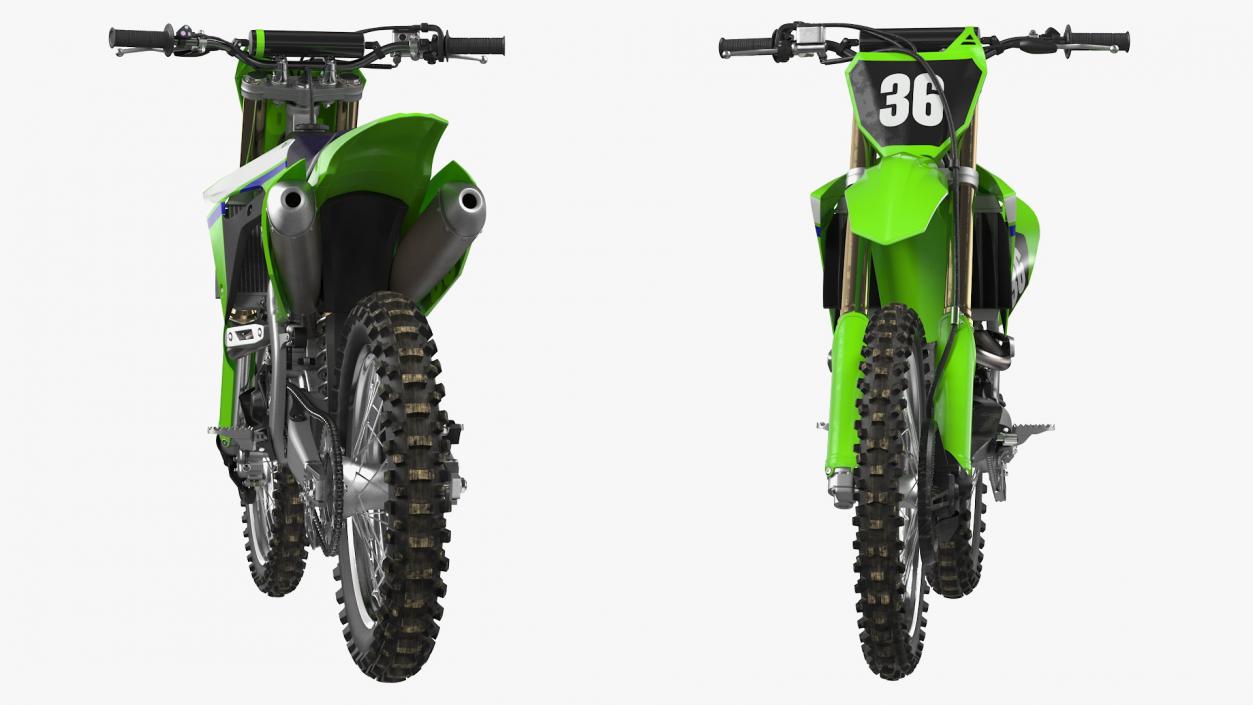 Motocross Bike Generic Rigged 3D model