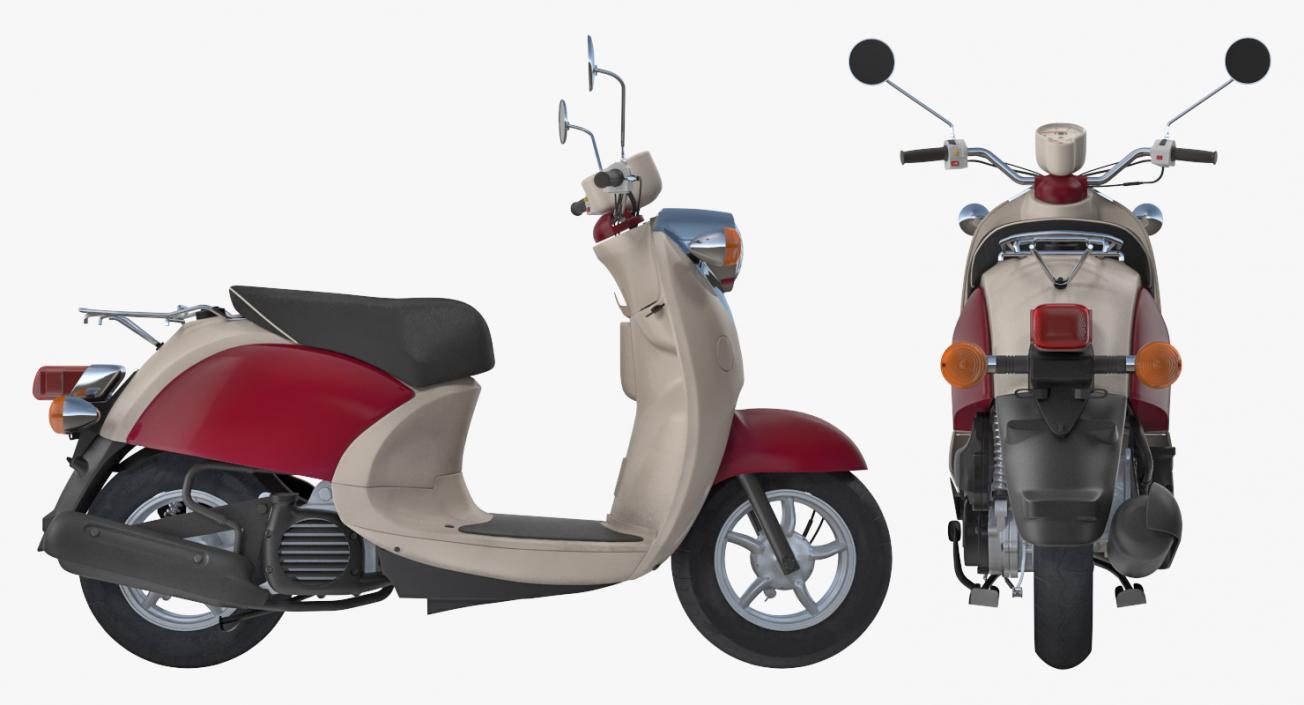 Classic Scooter Motorcycle Generic 3D model
