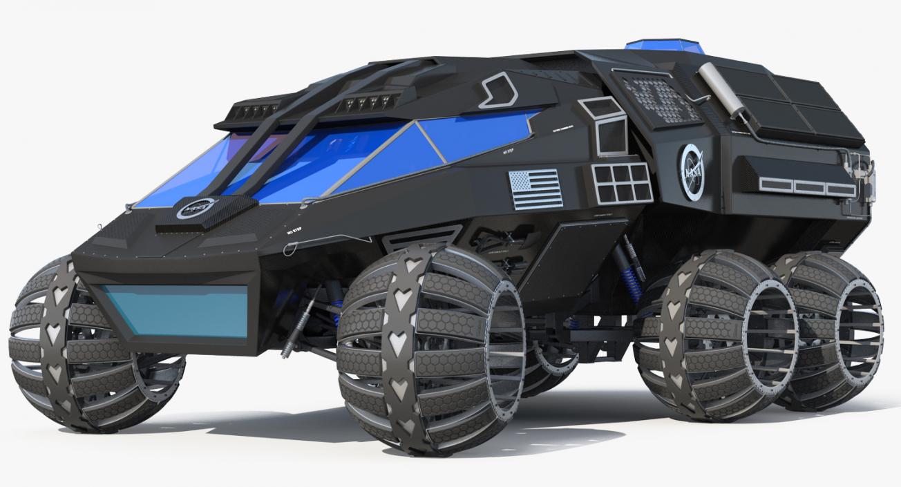 3D model NASA Futuristic Mars Rover Concept Simple Interior