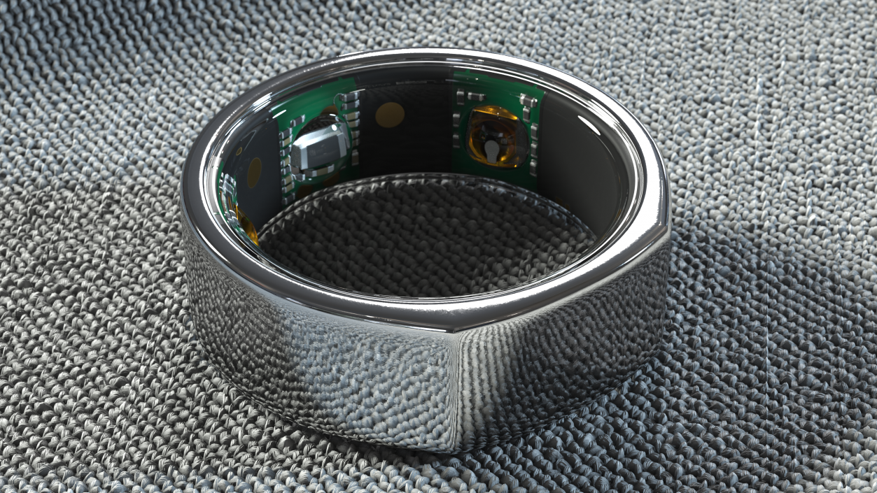 3D Oura Ring Chrome