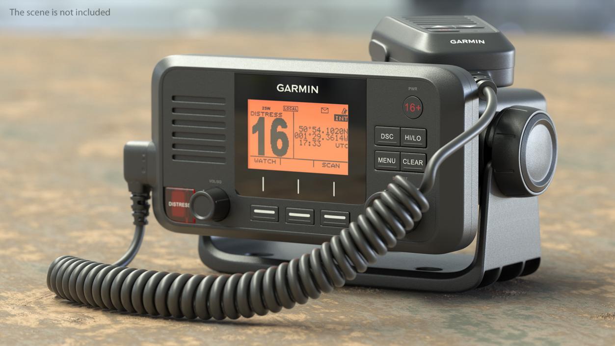Garmin VHF 110 Fixed Mount Marine Radio 3D model