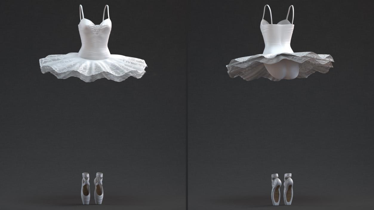 Ballet Tutu Dress 3D