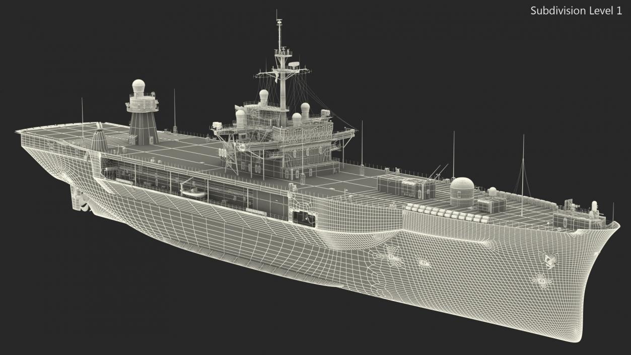 3D model Command Ship USS Mount Whitney
