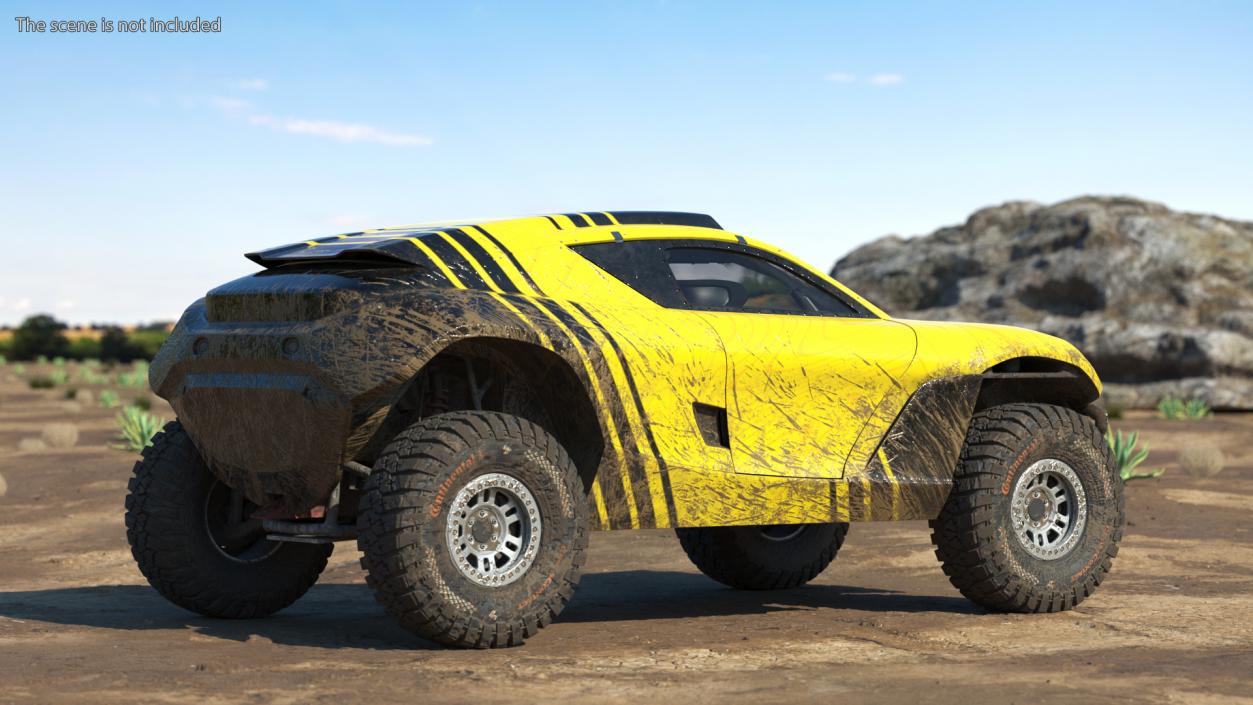 Extreme E Car Racing Electric SUV Dirty 3D model