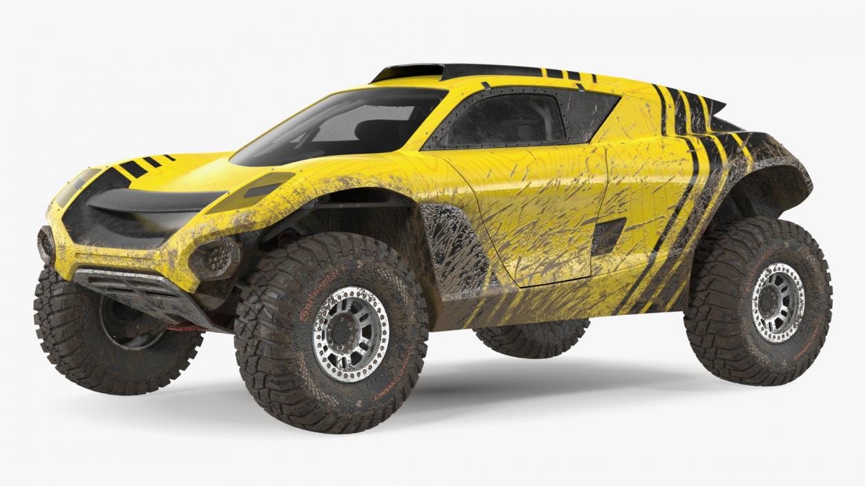 Extreme E Car Racing Electric SUV Dirty 3D model