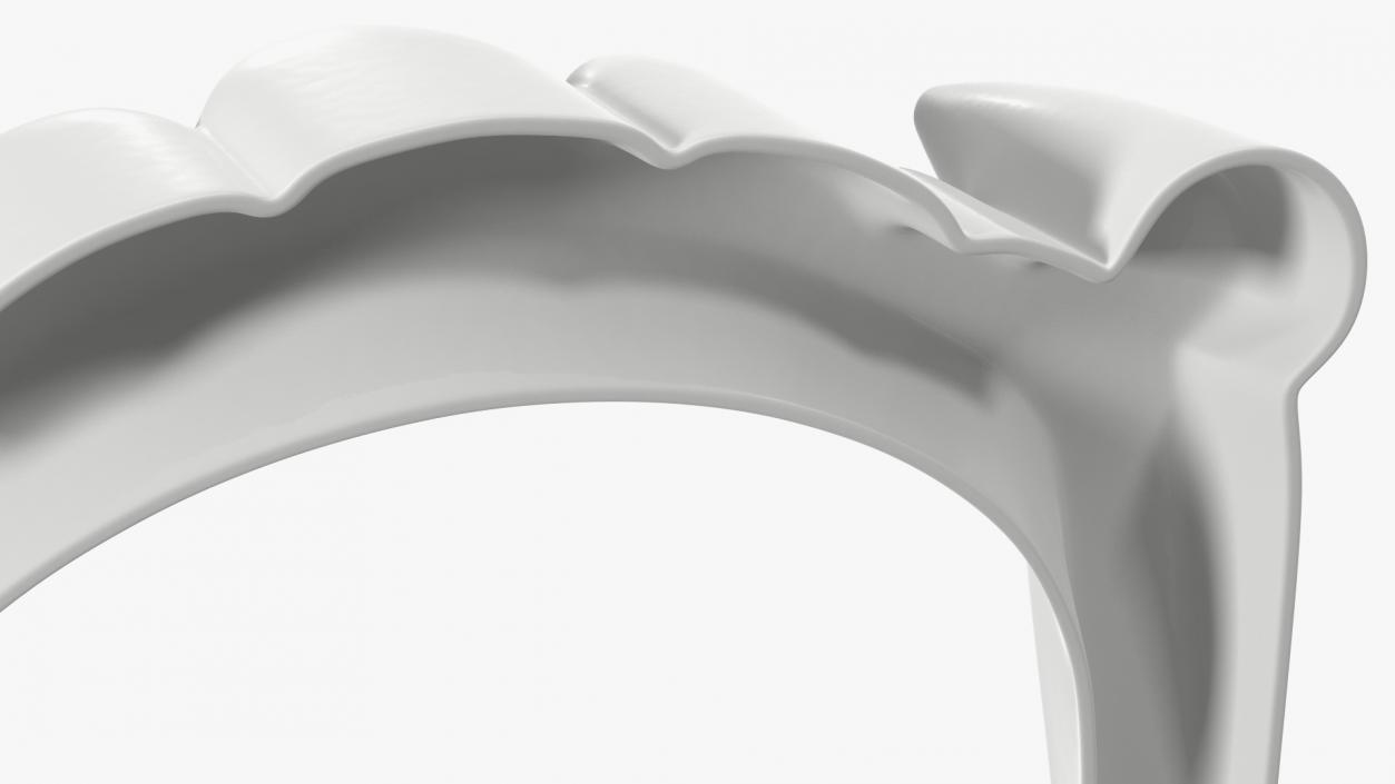 Plastic Vampire Teeth White Rigged 3D model