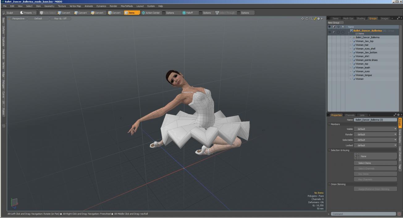 3D Ballet Dancer Ballerina model