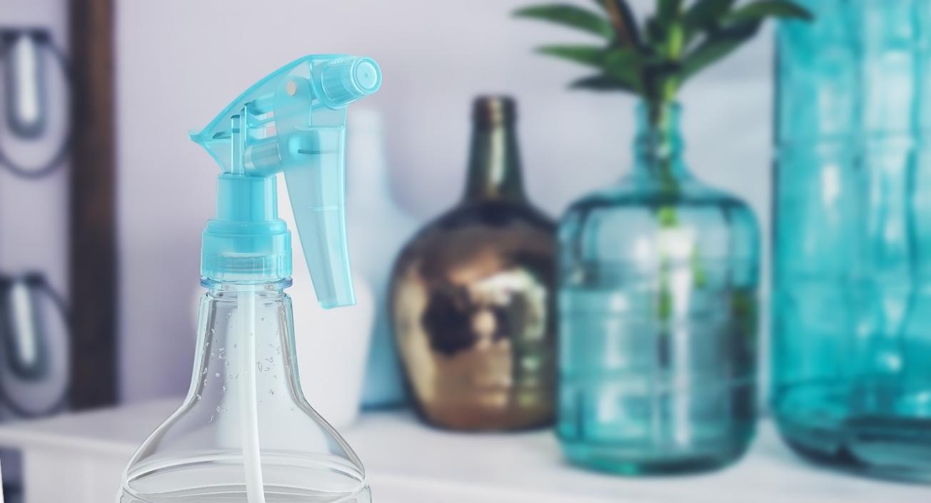 3D Plastic Water Spray Bottle