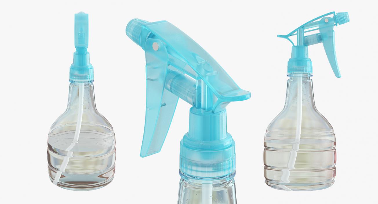 3D Plastic Water Spray Bottle