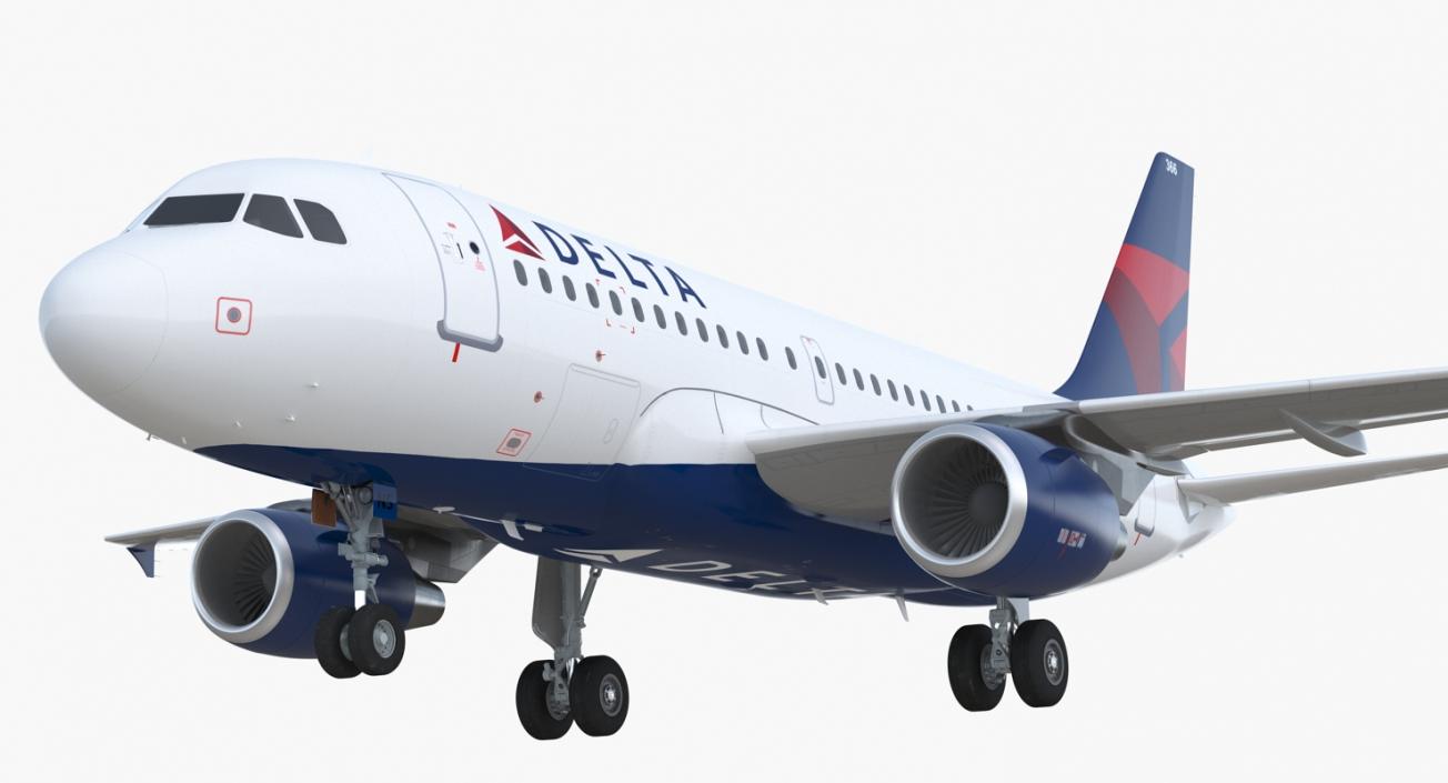 Airbus A319 Delta Air Lines 3D