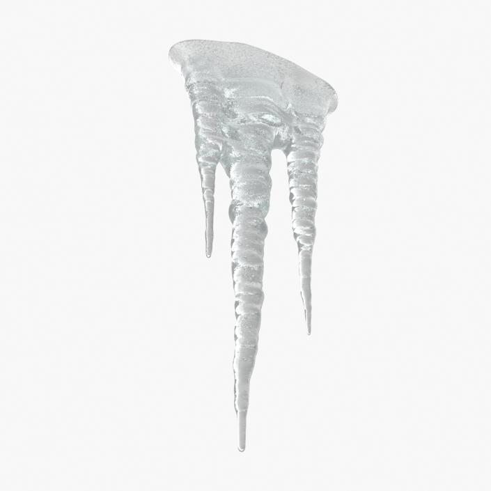 Icicles Sparkling White Ice 3D