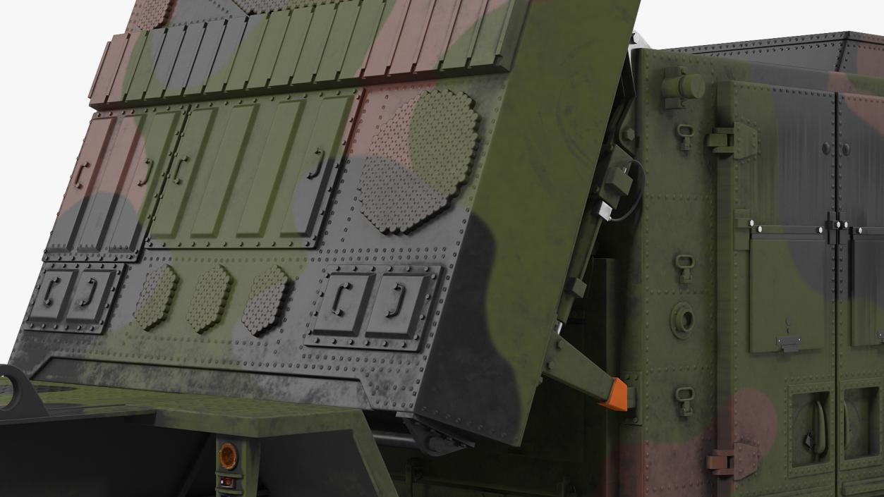 Patriot Camouflage AN MPQ53 Radar Set Rigged 3D model