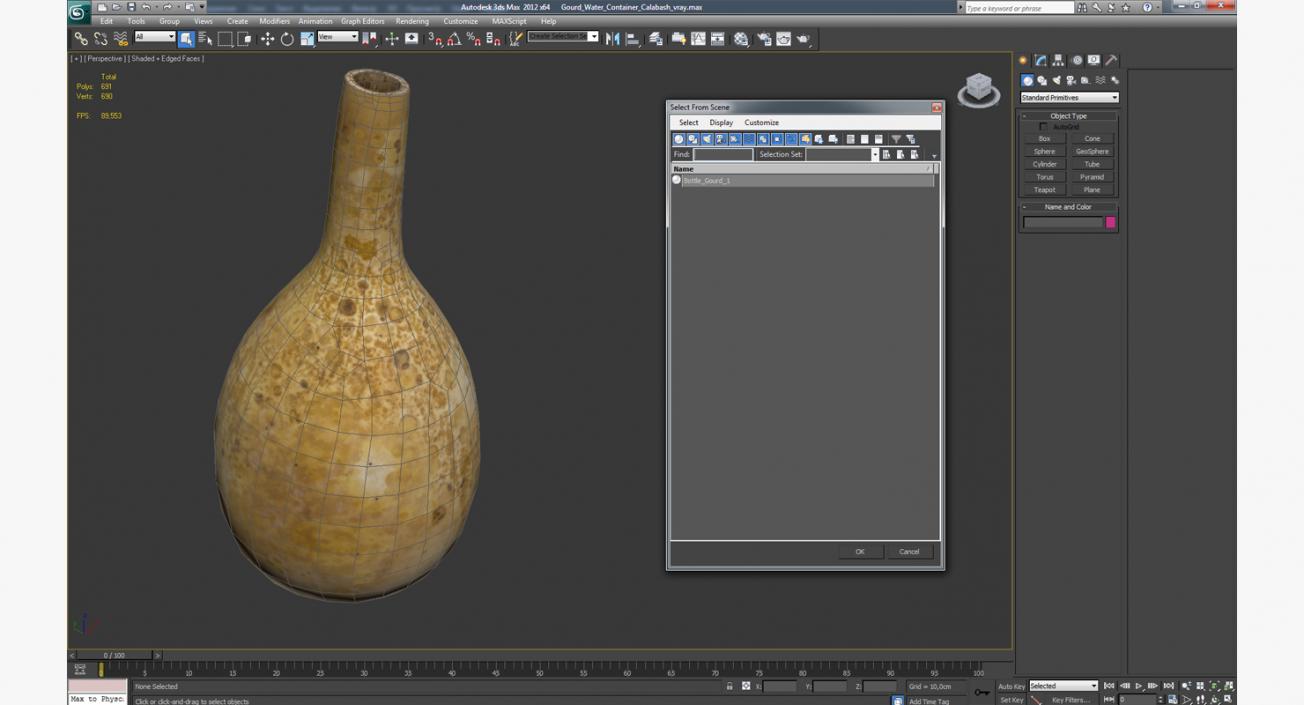 3D model Gourd Water Container Calabash