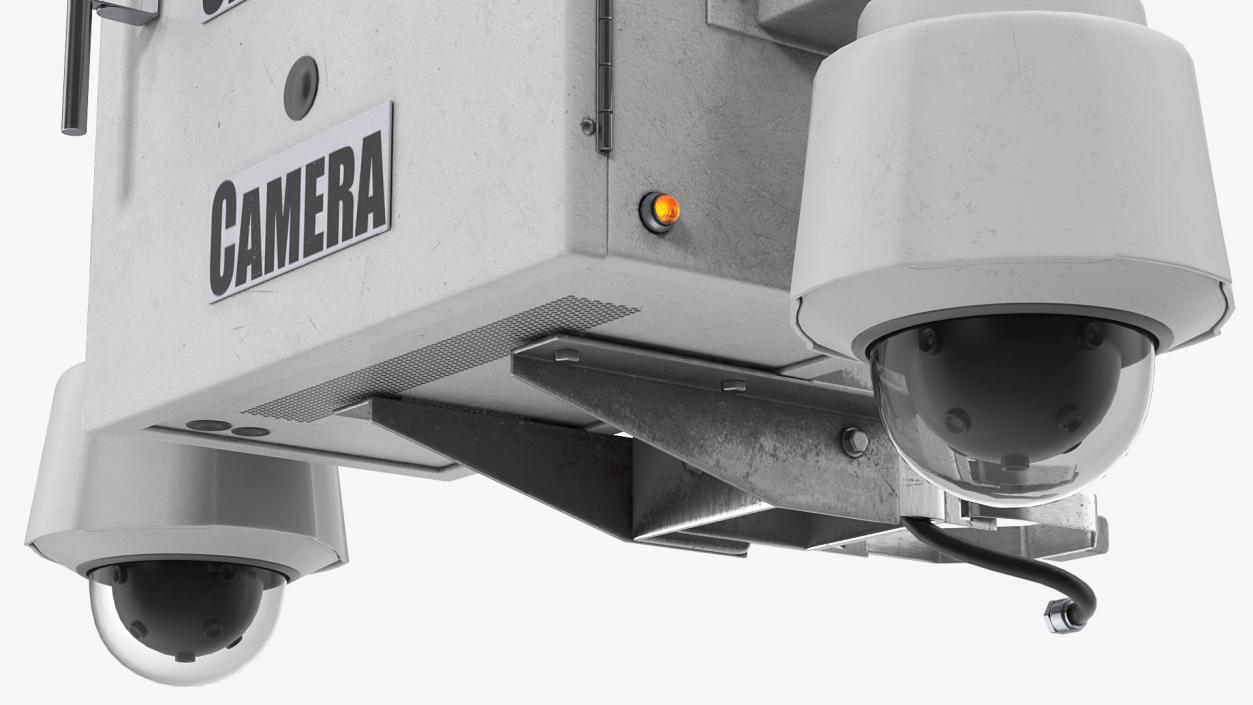 Street CCTV Surveillance Cameras 3D