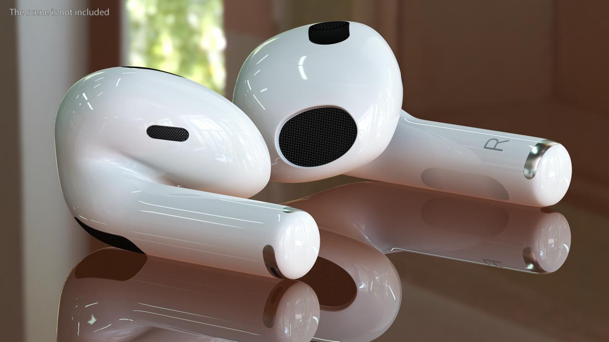 3D Apple AirPods 3 in Case model