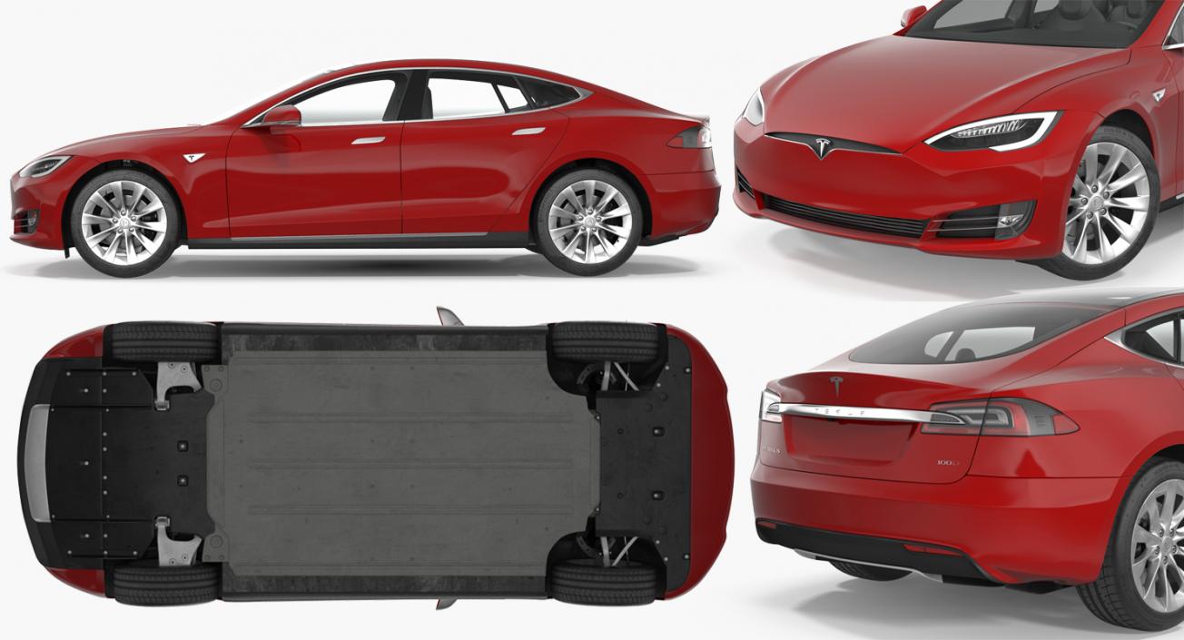 3D Tesla Model S 100D 2017 model