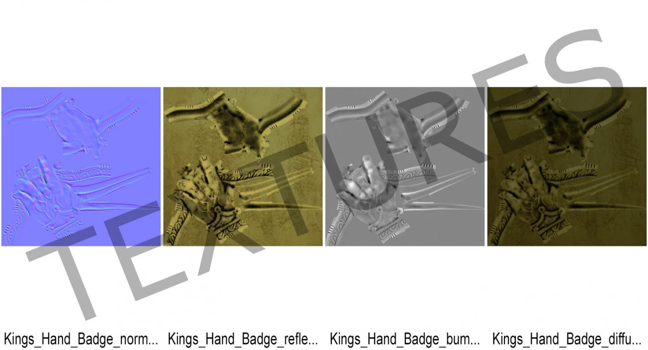 3D Kings Hand Badge