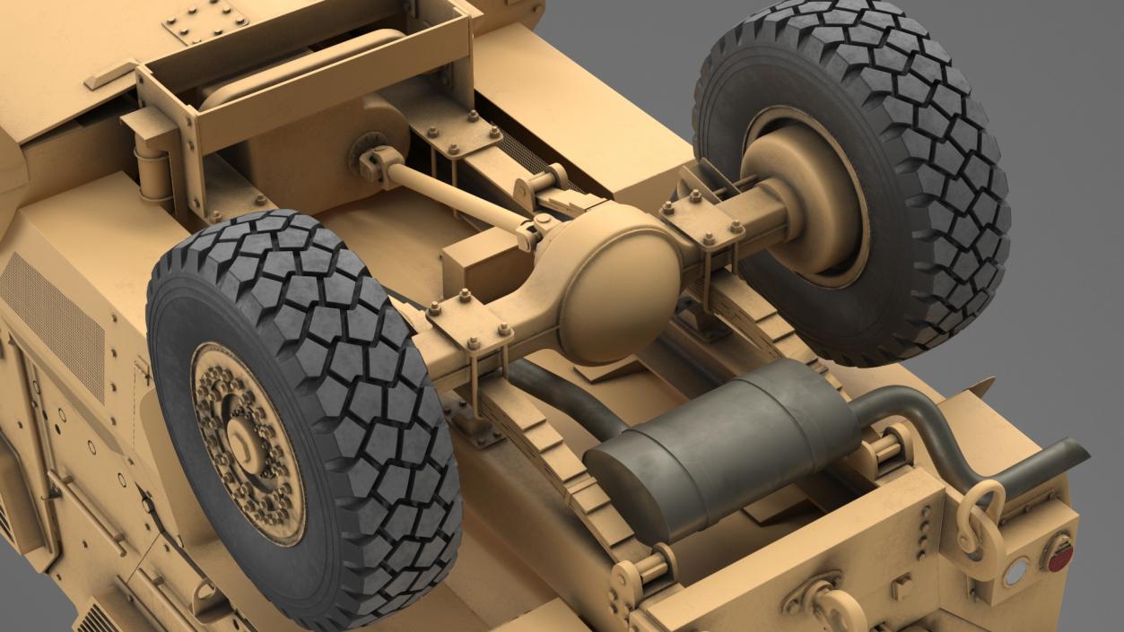 MaxxPro Armored Fighting Vehicle Rigged 3D model