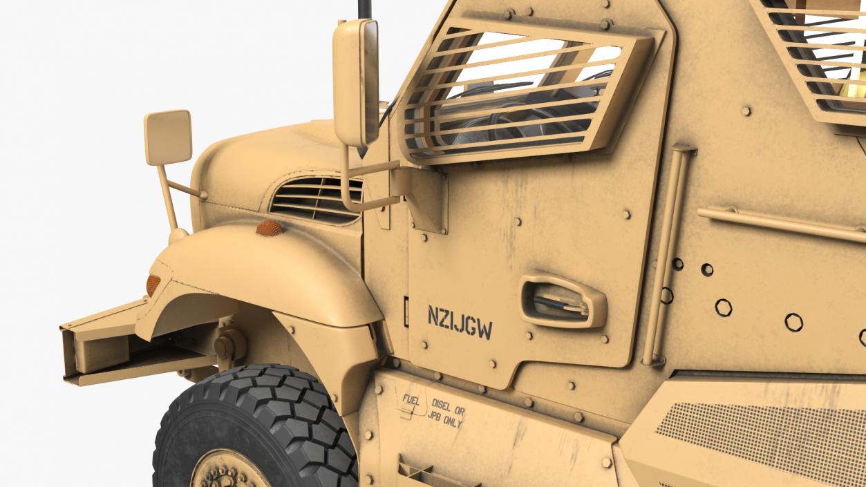MaxxPro Armored Fighting Vehicle Rigged 3D model