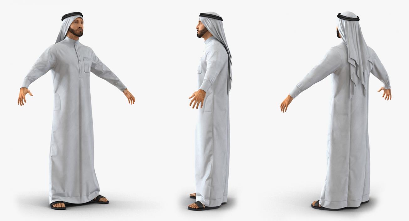 Arab People Collection Rigged 3D model