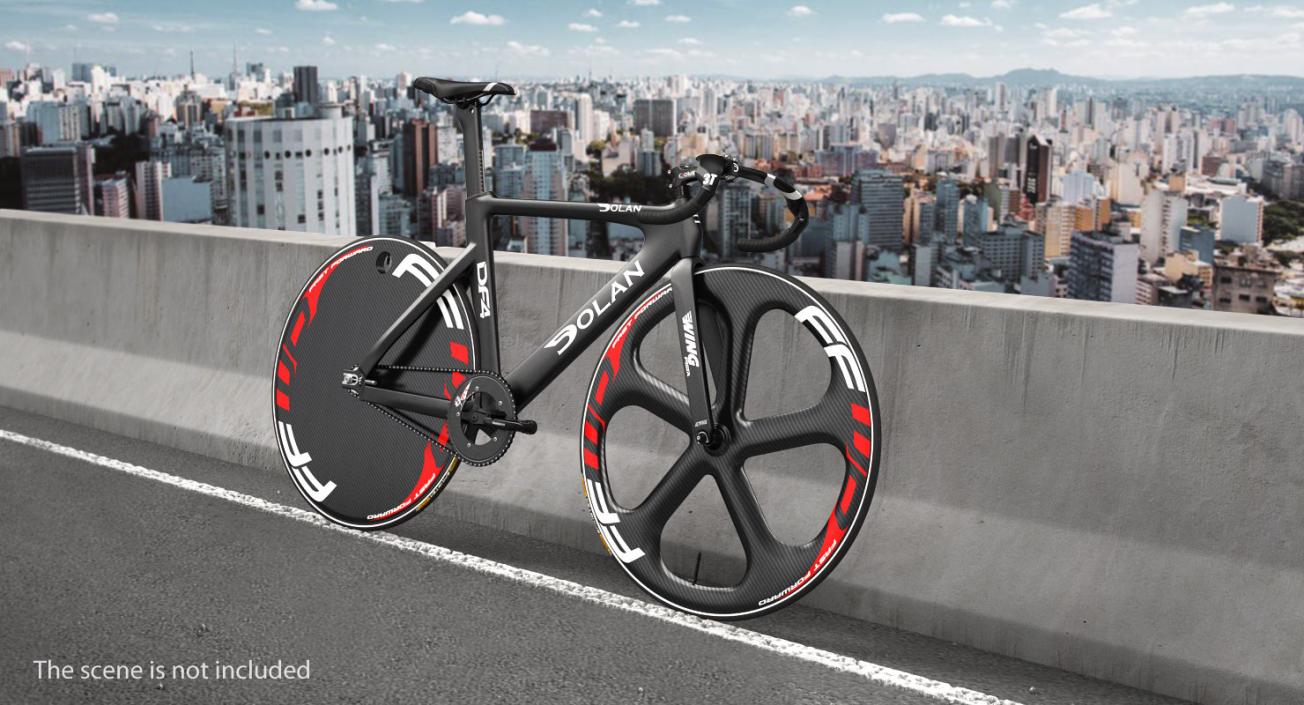Track Bike Wheelset 3D model