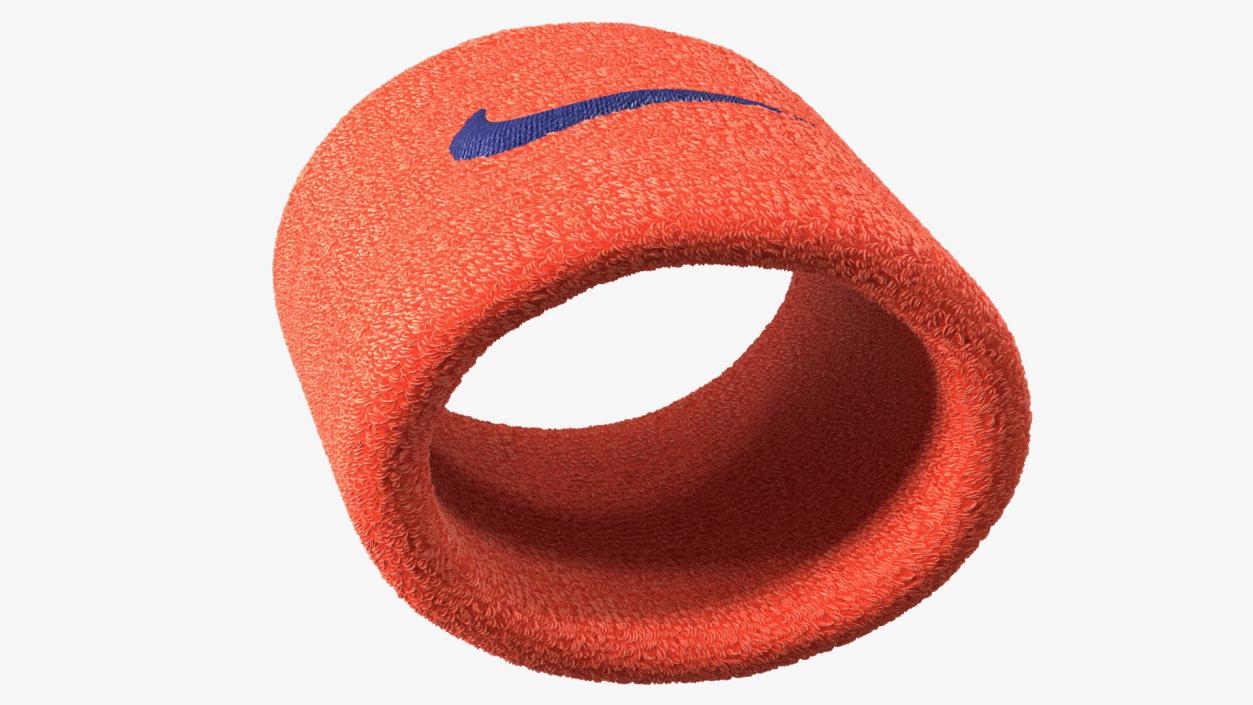 3D model Nike Swoosh Wristband Red