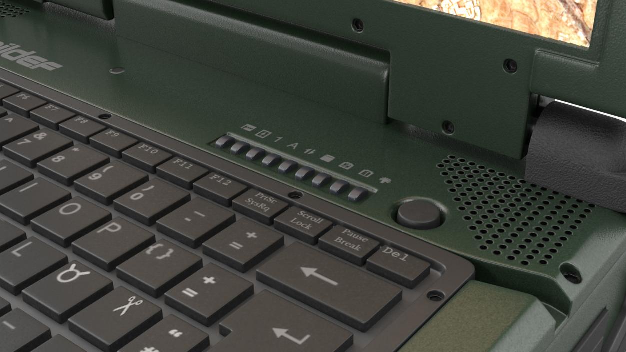 Rocky RK12 Army Laptop 3D