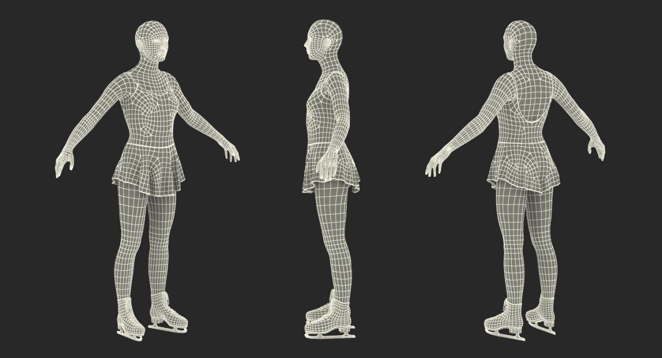 3D model Female Figure Skater