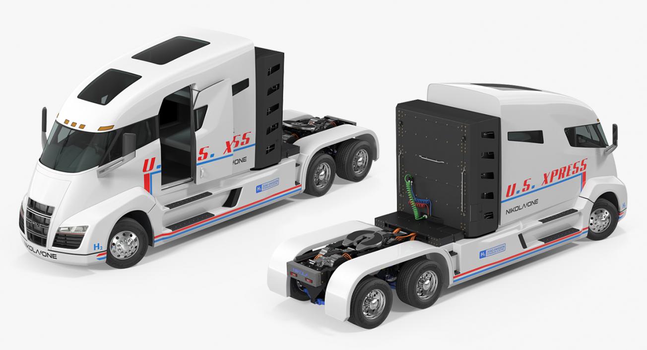 3D model Electric Semi Truck Nikola One