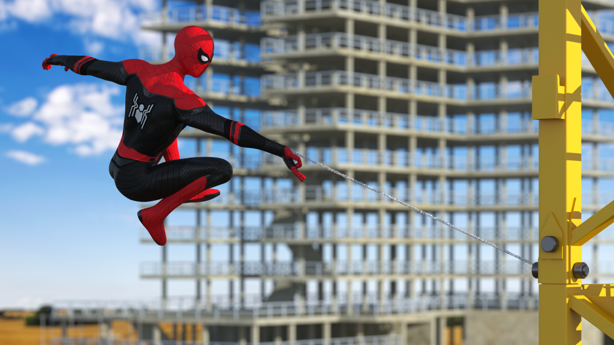 3D Spider Man Firing Web