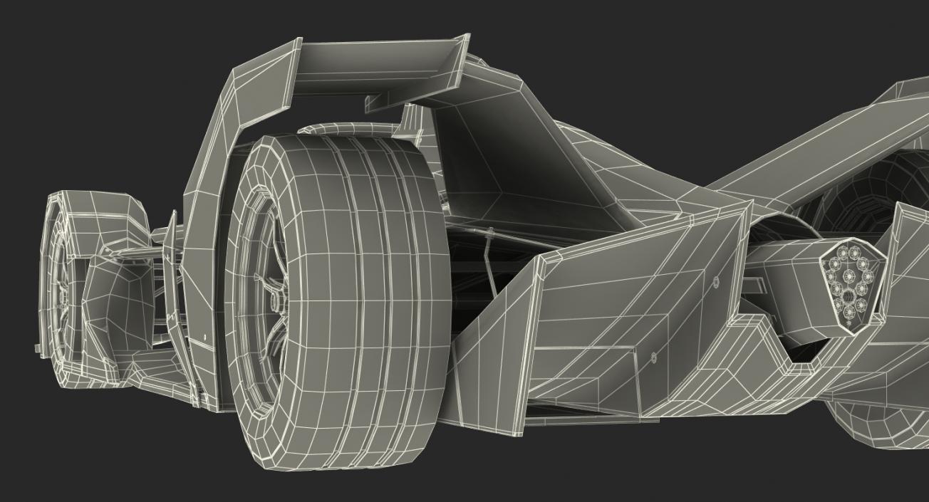 3D model Formula E Nissan Car