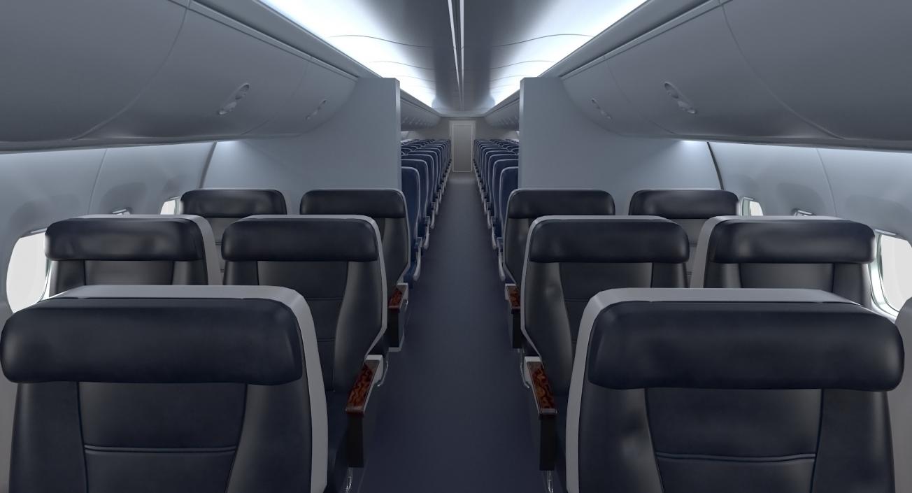 3D Boeing 737 Passenger Cabin