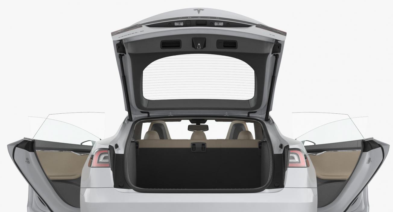 3D Tesla Model S 75 2015