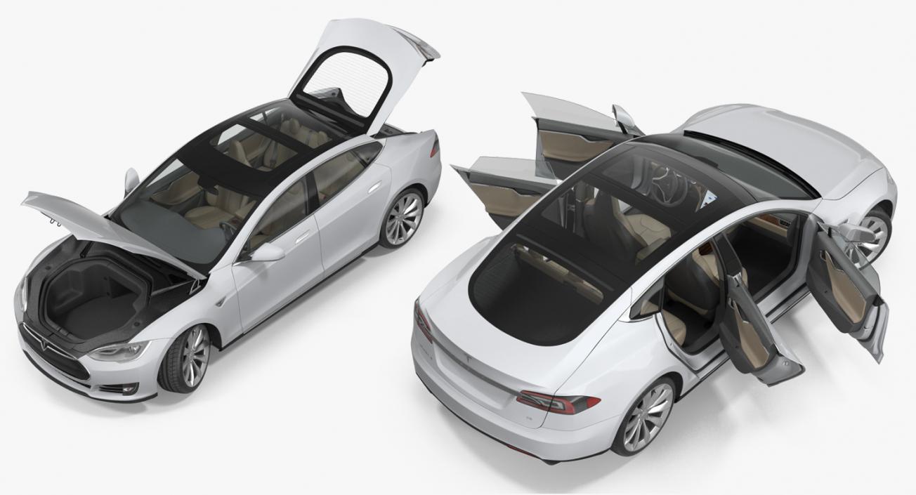 3D Tesla Model S 75 2015