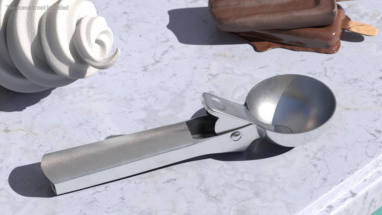 3D Stainless Steel Ice Cream Scoop