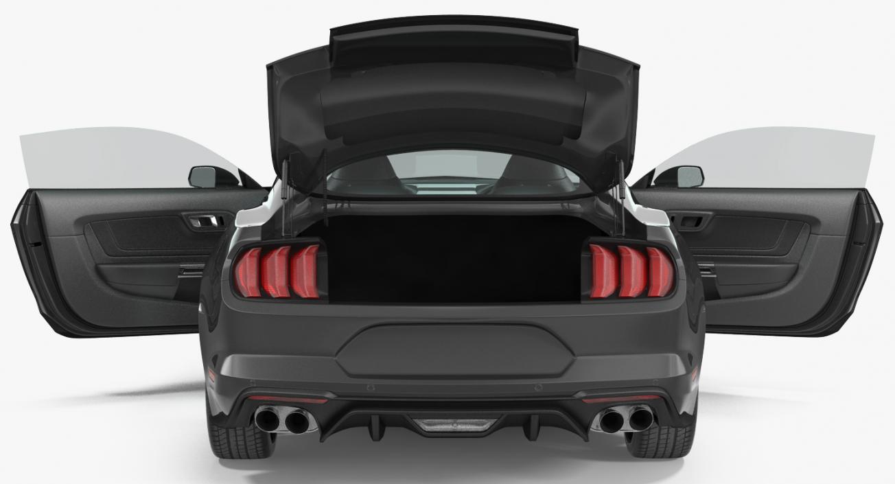 3D Ford Mustang 2018 Simple Interior model