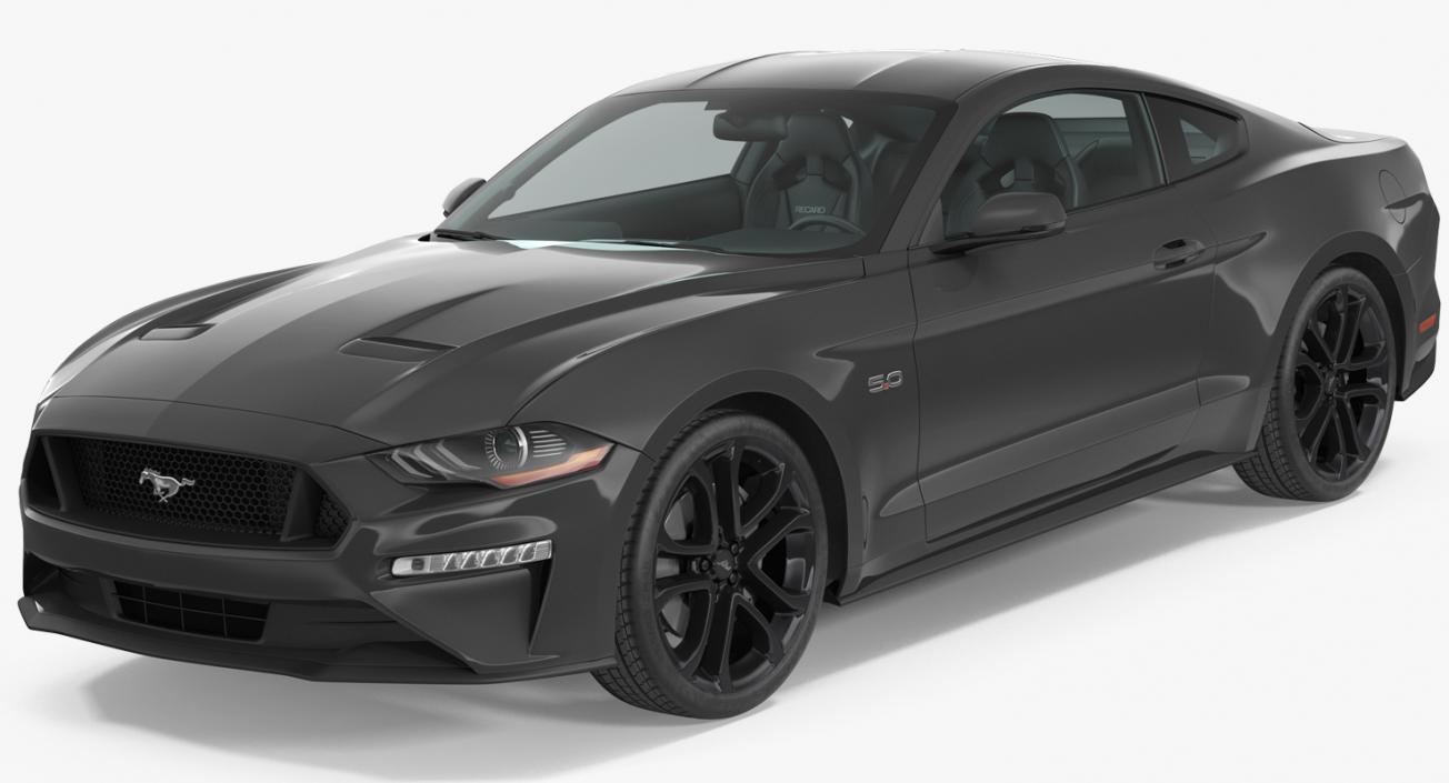 3D Ford Mustang 2018 Simple Interior model