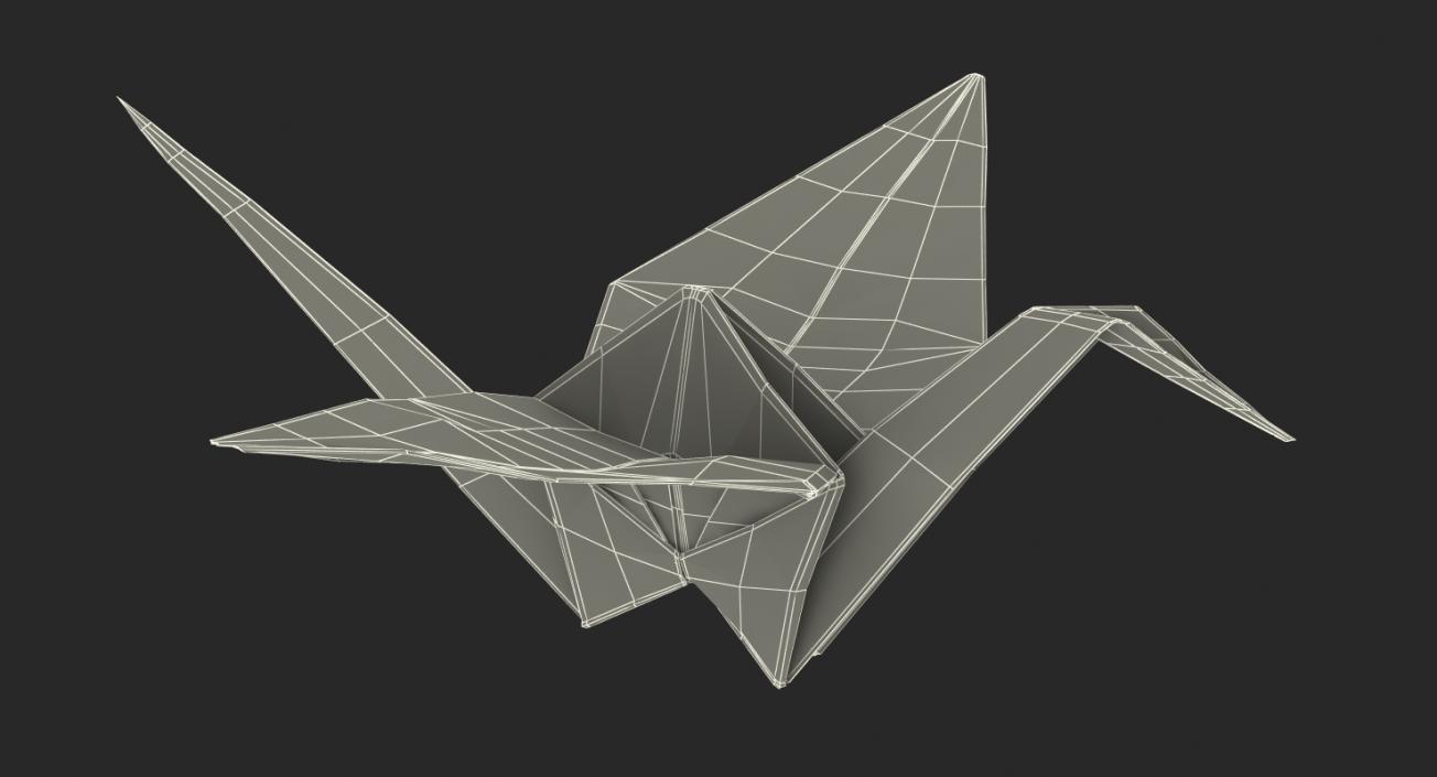 3D Origami Crane model