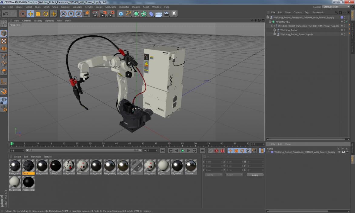 3D Welding Robot Panasonic TM1400 with Power Supply model