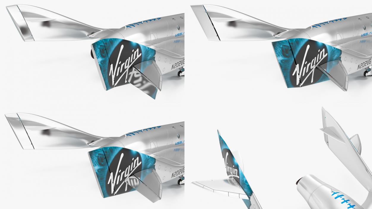 3D VSS Imagine Virgin Galactic SpaceShip III Rigged model