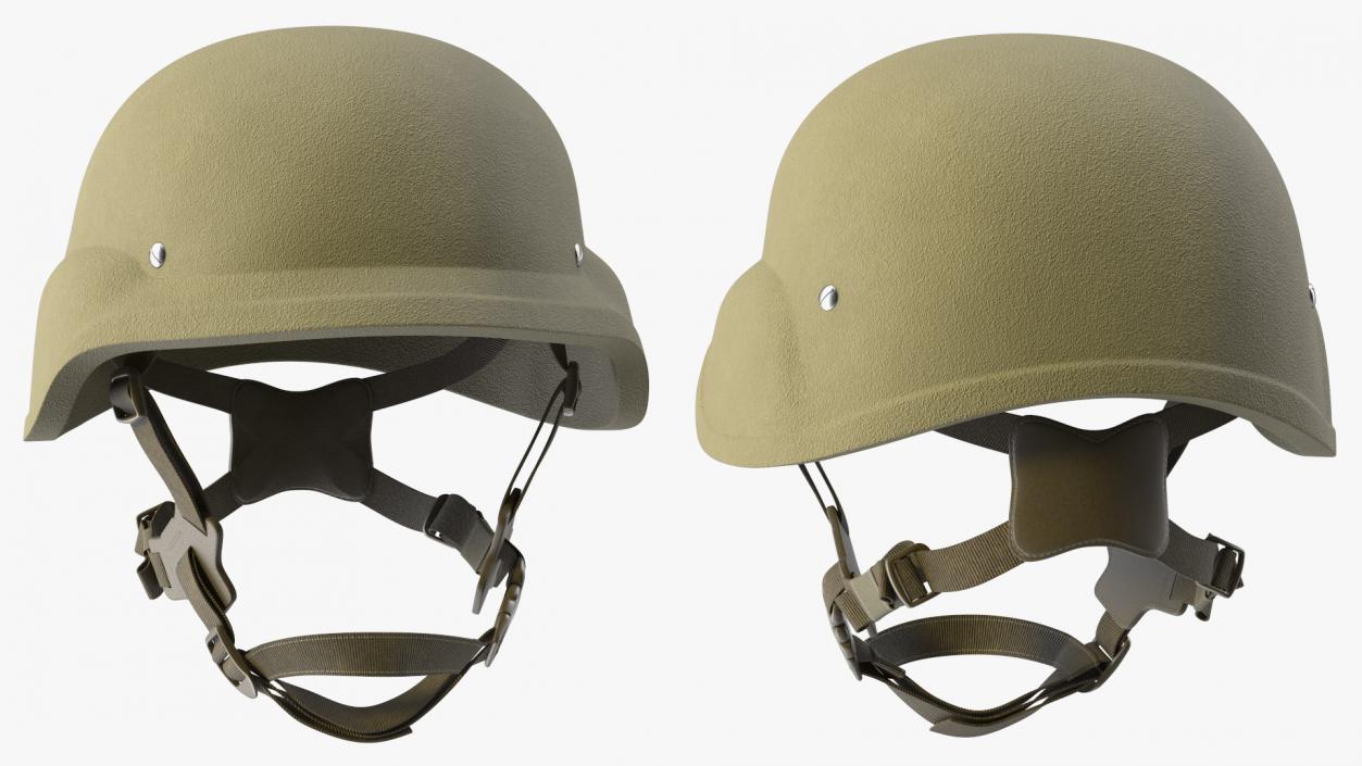 3D Kevlar Marine Lightweight Helmet Brown model