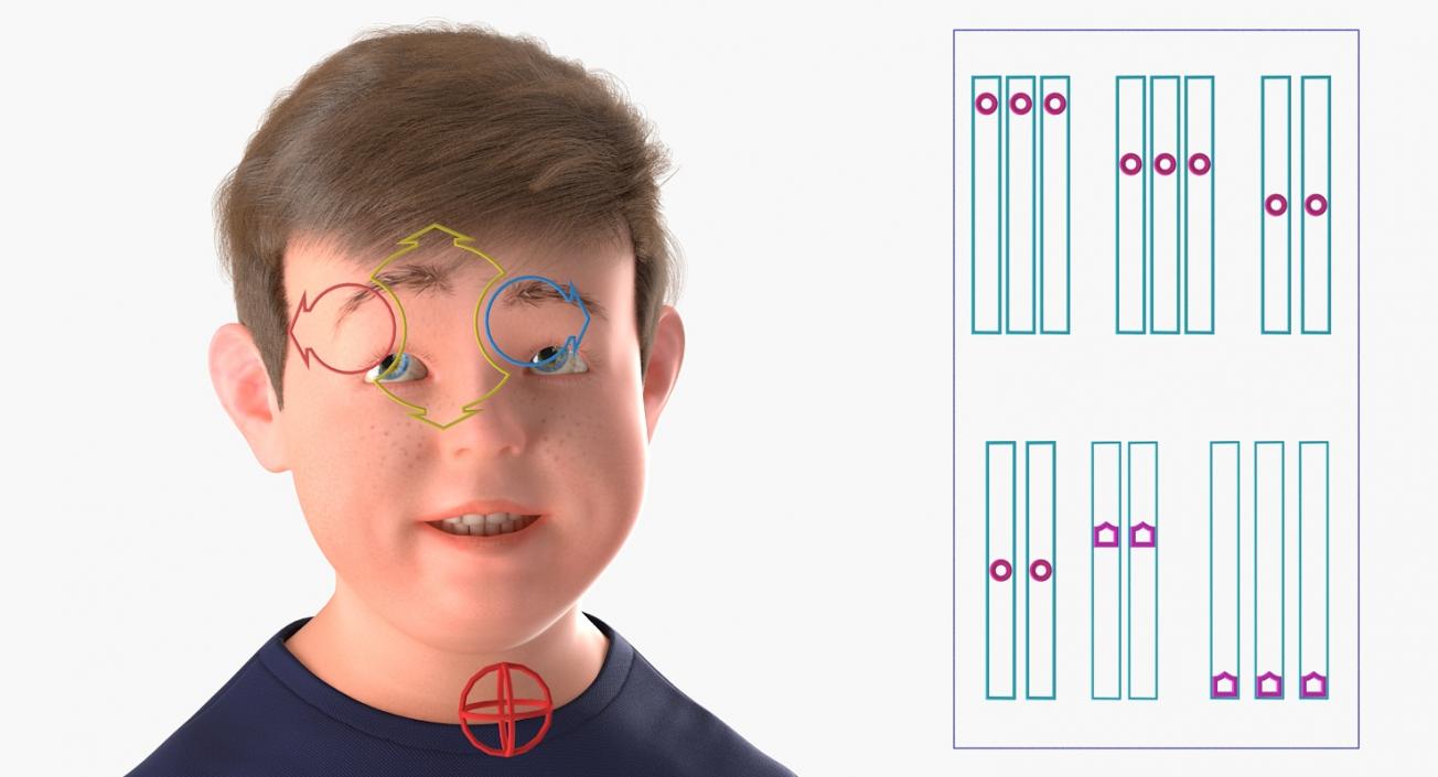 3D model Realistic Modern Teenage Boy Rigged