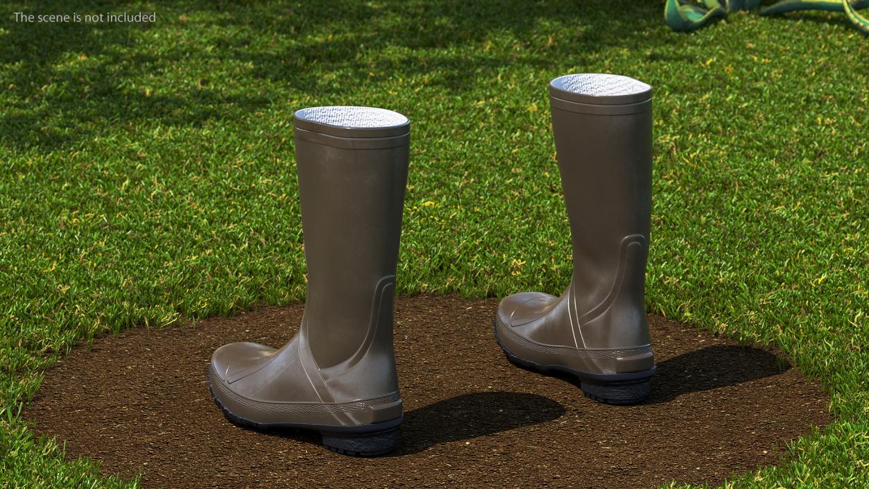 3D Waterproof Rubber Boots model